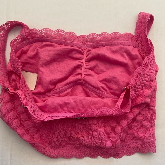 Abercrombie Kids XL hot pink bralette with polka dot motif EUC - Picture 6 of 7